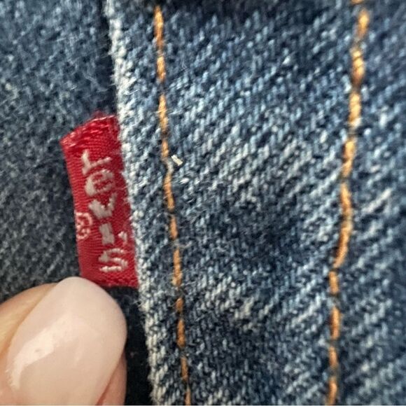 Levi's Re/Done High Rise Denim Mini Skirt Womens 28/6 Upcycled Repurposed - Picture 8 of 11